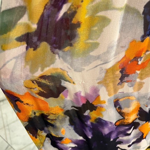 Anthropologie Meadow Rue Maxi Dress with black sash belt Size 0 - Picture 5 of 5